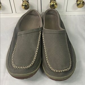L.L. Bean Men's Olive Slip-On Loafers